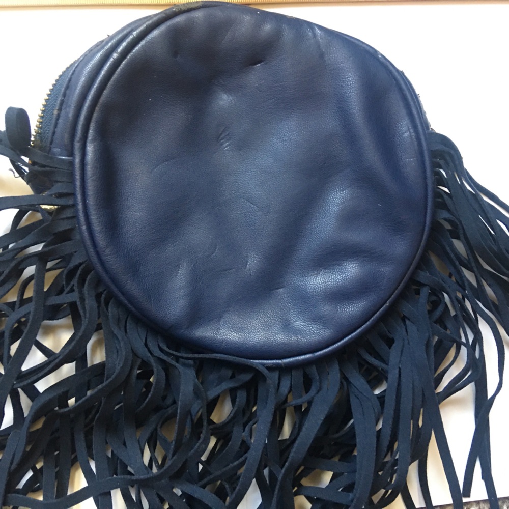 Deux lux blue circle bag